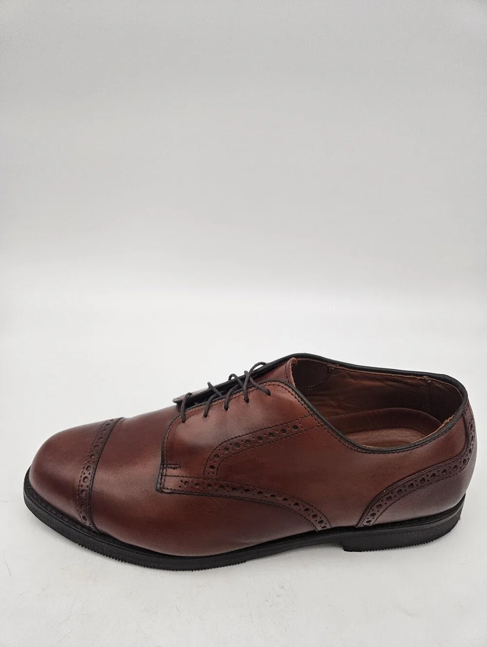 Allen Edmonds Benton Brown Leather Cap Toe Oxford Comfort Orthotics Size 11